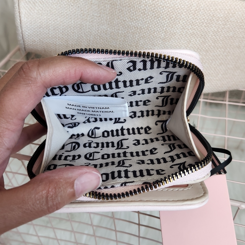 Juicy Couture Black and Pink Wallet with Logo Patch - Picture 5 of 5